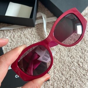 Chanel Red sunglasses. Authentic